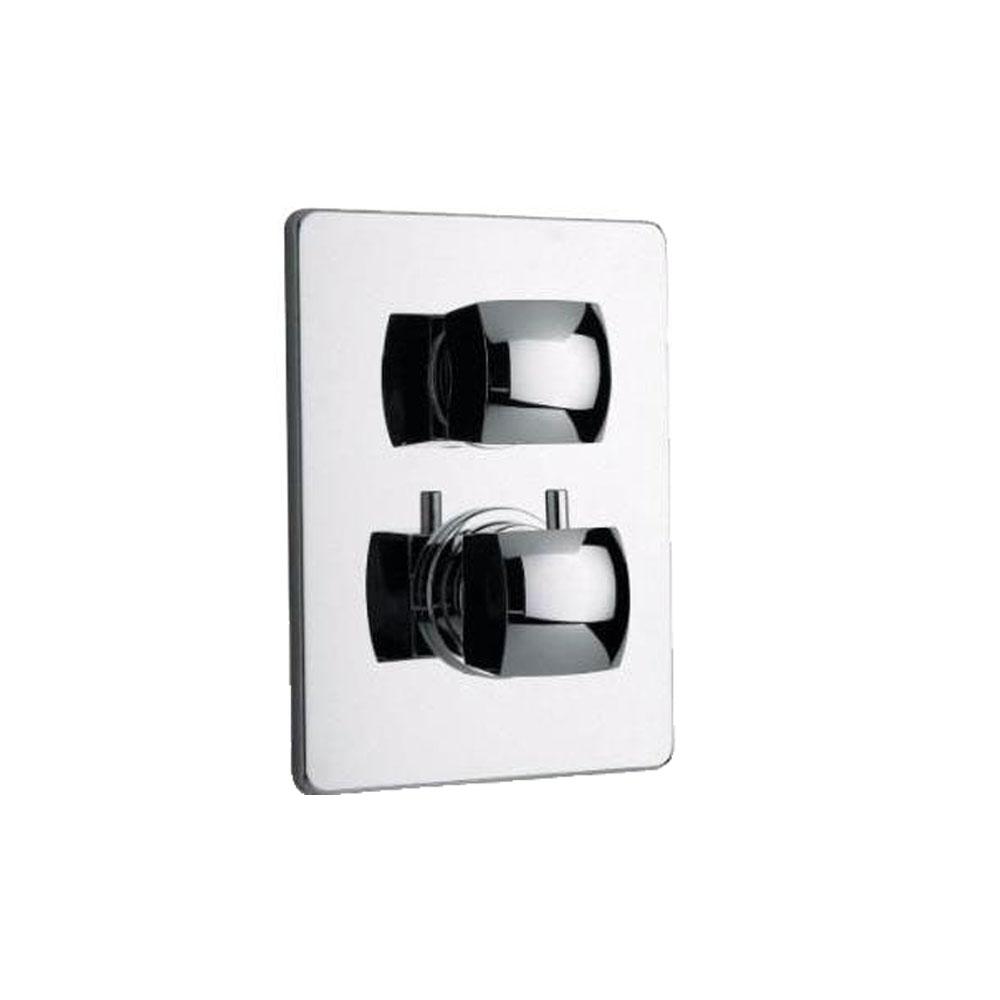 Latoscana Lady thermostatic valve with 3/4" ceramic disc in Chrome bathtub and showerhead faucet systems Latoscana 