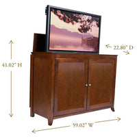 Thumbnail for Touchstone Berkeley Full Size Lift Cabinets For Up To 60” Flat Screen Tv’S Tv Lift Cabinets Touchstone 