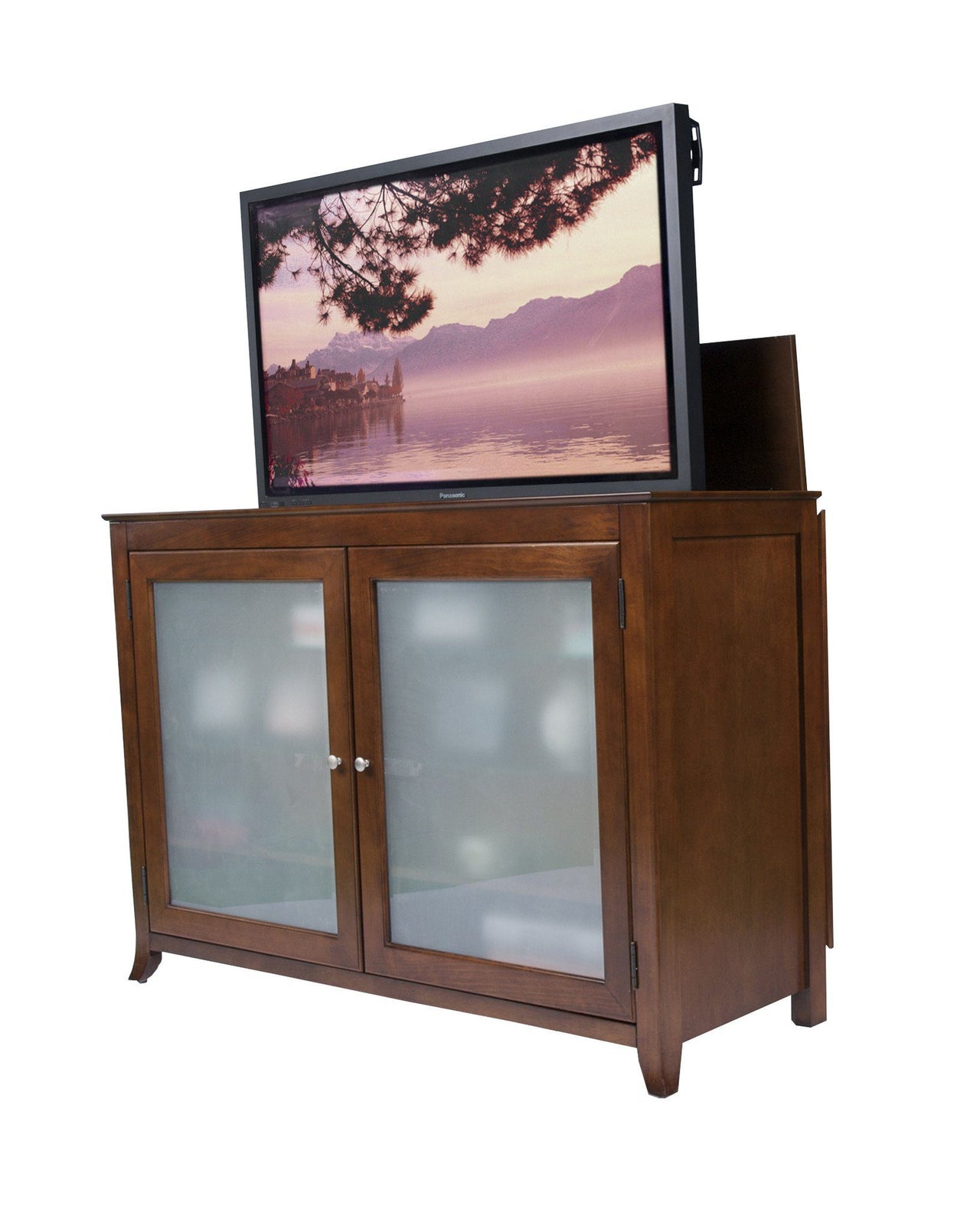 Touchstone Brookside Full Size Lift Cabinets For Up To 60” Flat Screen Tv’S Tv Lift Cabinets Touchstone 