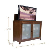 Thumbnail for Touchstone Brookside Full Size Lift Cabinets For Up To 60” Flat Screen Tv’S Tv Lift Cabinets Touchstone 