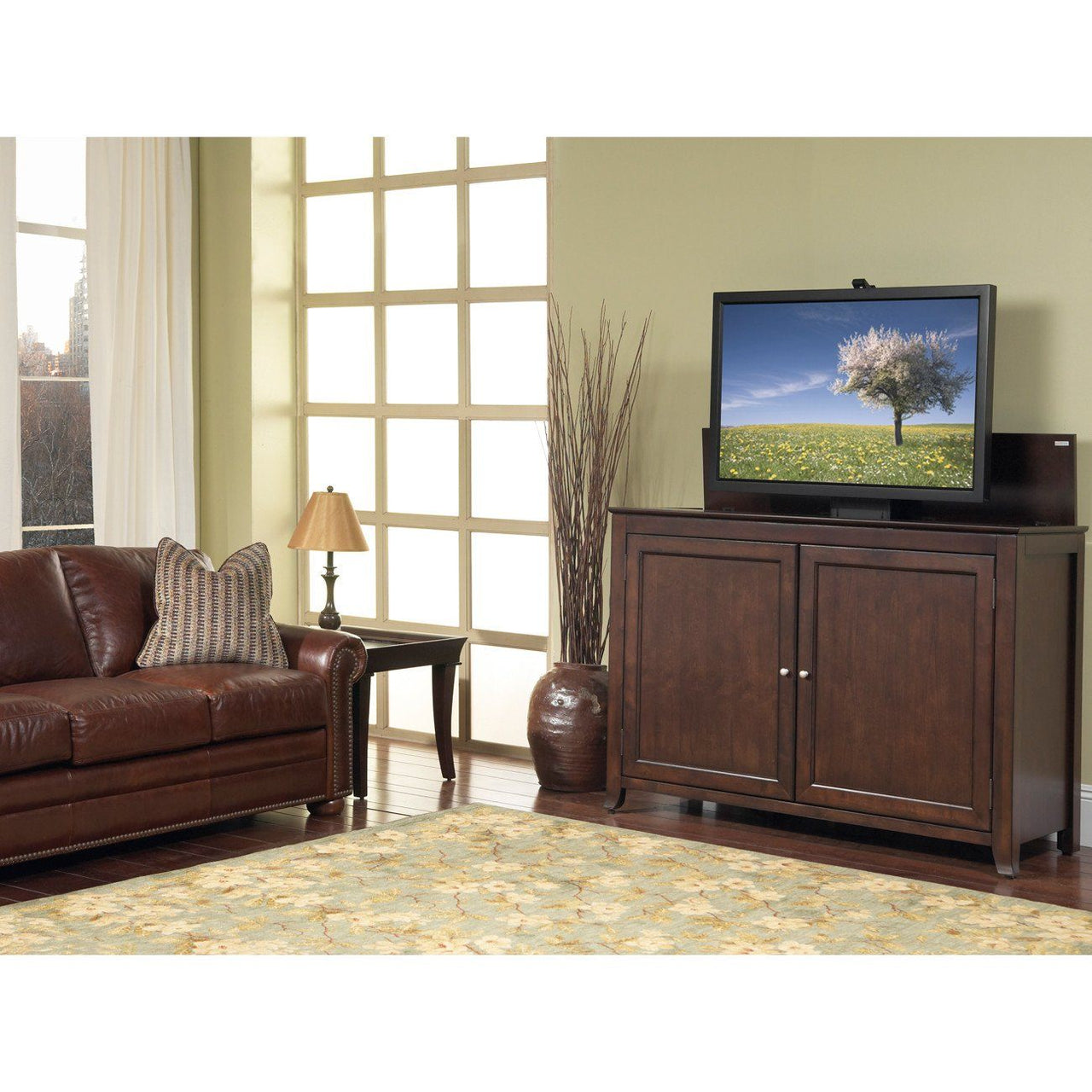 Touchstone Monterey Full Size Lift Cabinets For Up To 60” Flat Screen Tv’S Tv Lift Cabinets Touchstone 