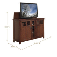 Thumbnail for Touchstone Bungalow Full Size Lift Cabinets For Up To 60” Flat Screen Tv’S Tv Lift Cabinets Touchstone 