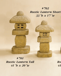 Thumbnail for Rustic Lantern Cast Stone Outdoor Asian Collection Asian Collection Tuscan 