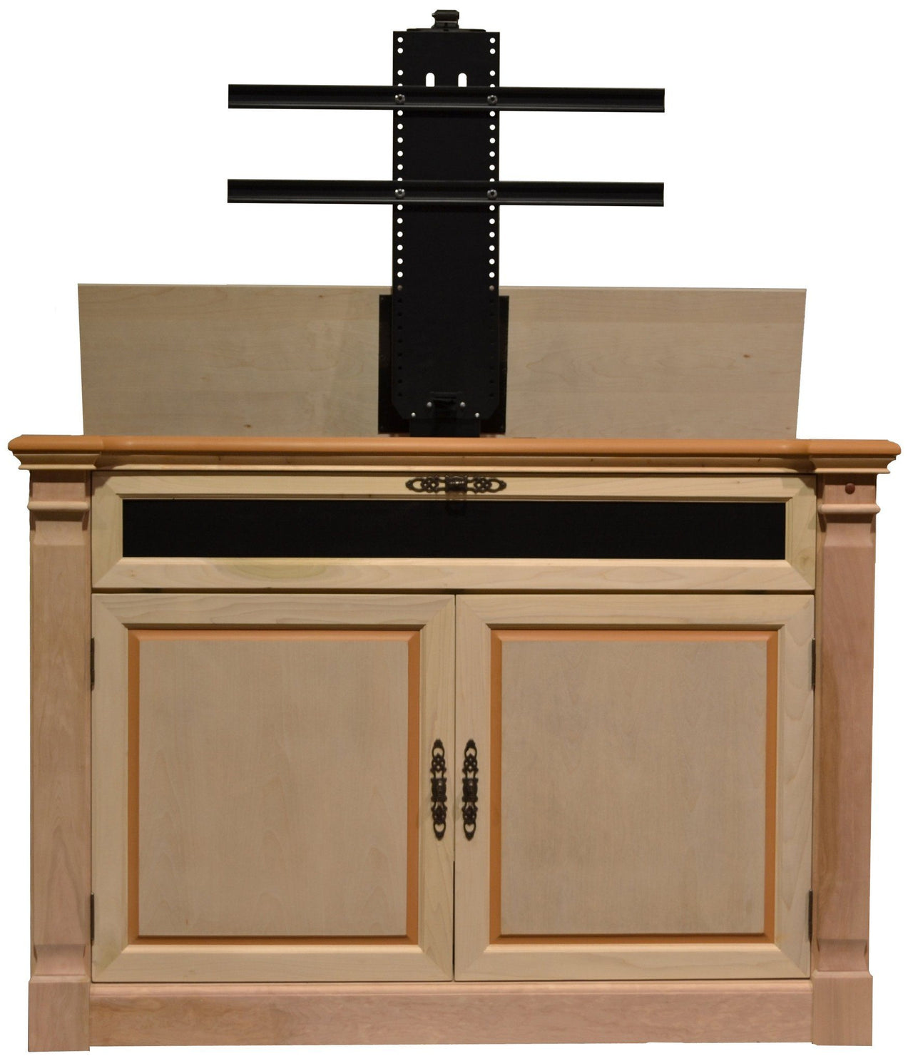 Touchstone Adonzo Unfinished Full Size Lift Cabinets For Up To 60” Flat Screen Tv’S Tv Lift Cabinets Touchstone 
