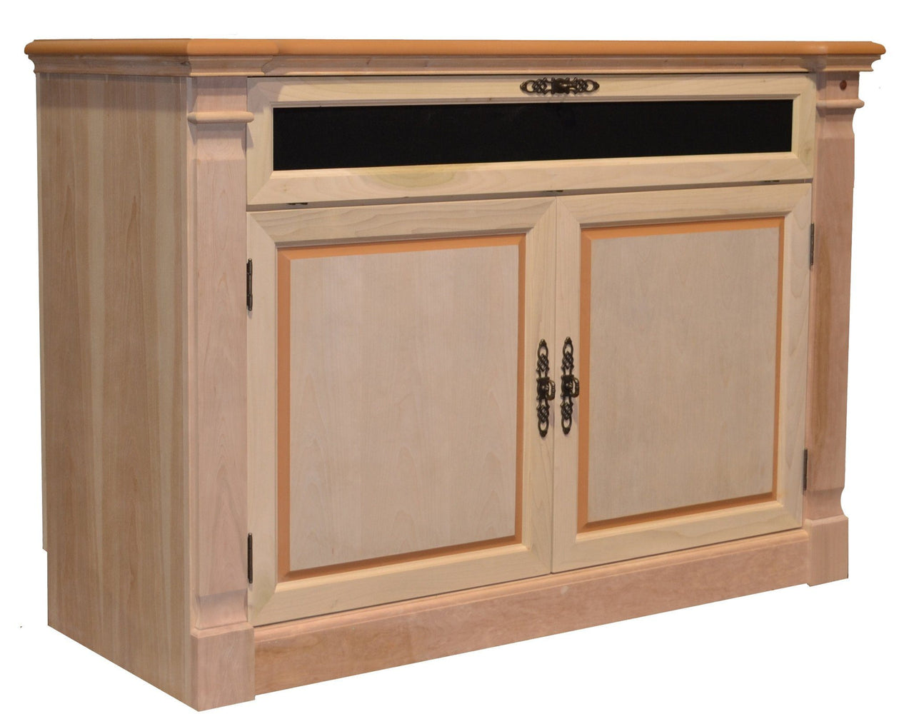 Touchstone Adonzo Unfinished Full Size Lift Cabinets For Up To 60” Flat Screen Tv’S Tv Lift Cabinets Touchstone 