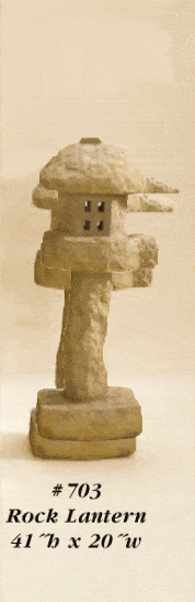Rock Lantern Cast Stone Outdoor Asian Collection Asian Collection Tuscan 