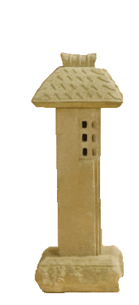 Thumbnail for Square Pagoda Cast Stone Outdoor Asian Collection Asian Collection Tuscan 