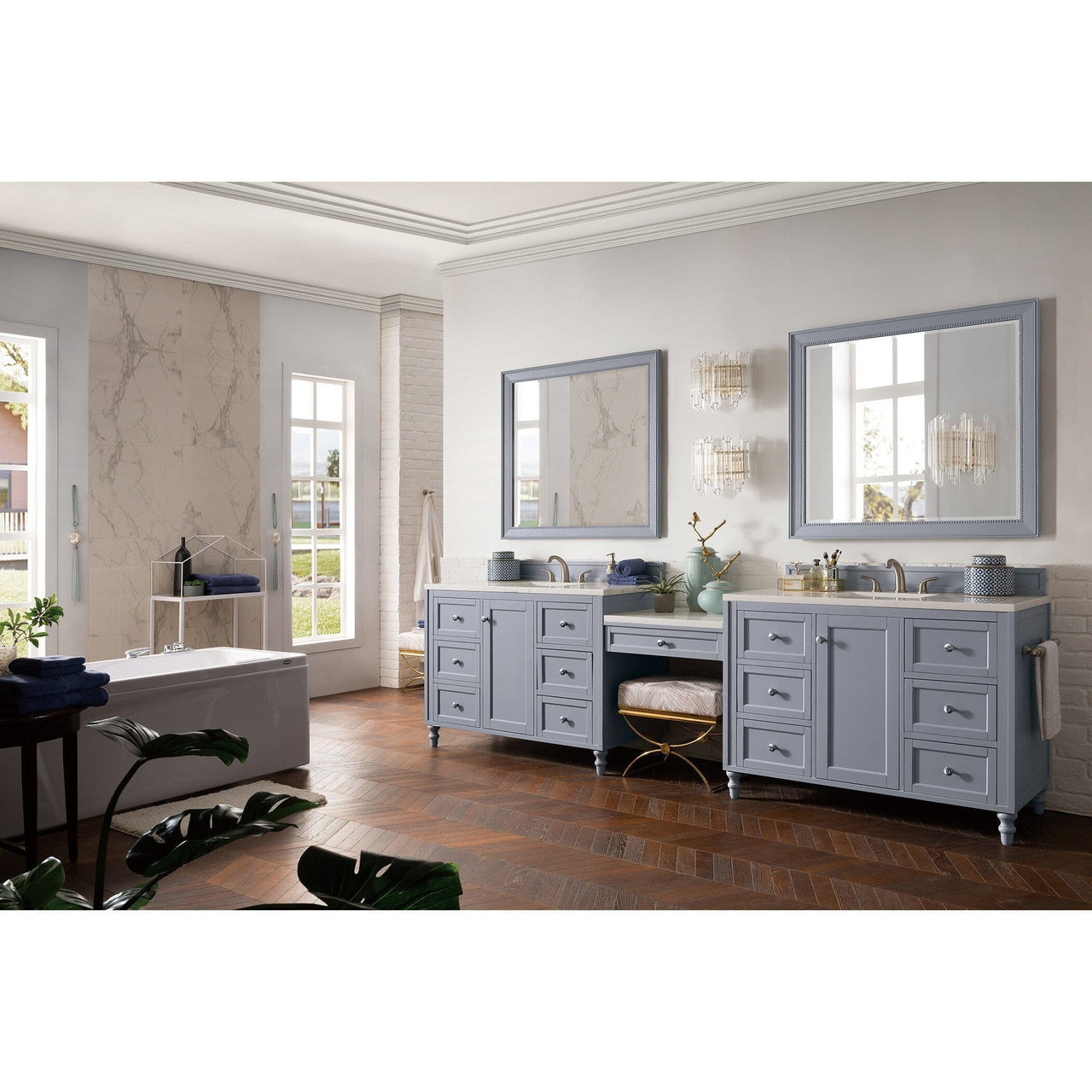 James Martin Copper Cove Encore 122" Double Vanity Set Vanity James Martin 