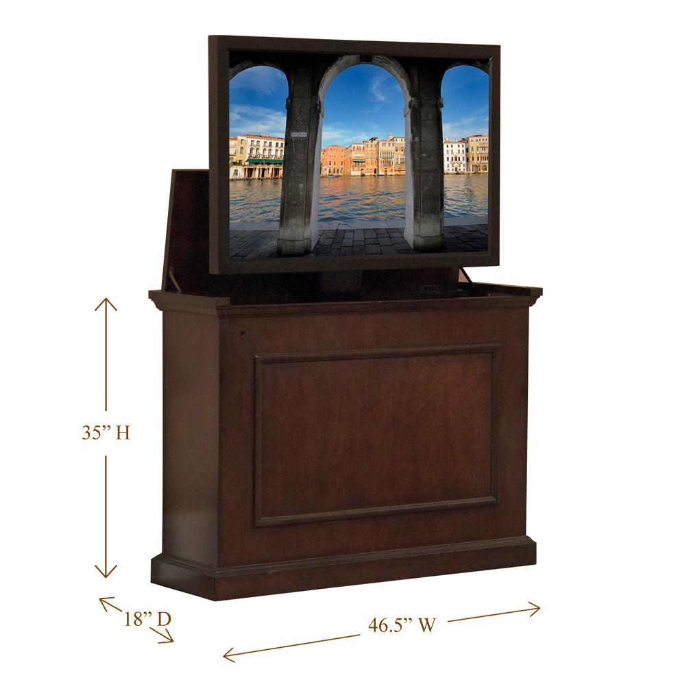 Touchstone Elevate - Espresso Lift Cabinets For Up To 42” Flat Screen Tv’S Tv Lift Cabinets Touchstone 