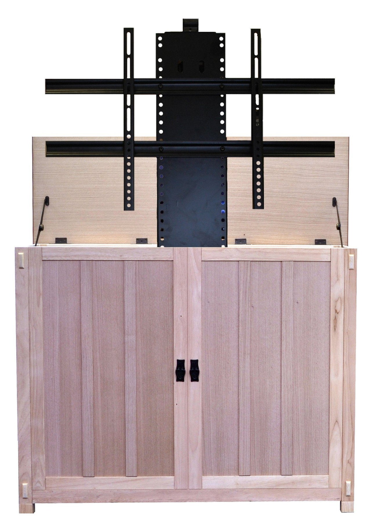 Touchstone Elevate - Oak Unfinished Lift Cabinets For Up To 42” Flat Screen Tv’S Tv Lift Cabinets Touchstone 