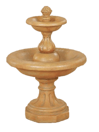 Thumbnail for Mantova Two Tier Cast Stone Outdoor Garden Fountain Fountain Tuscan 