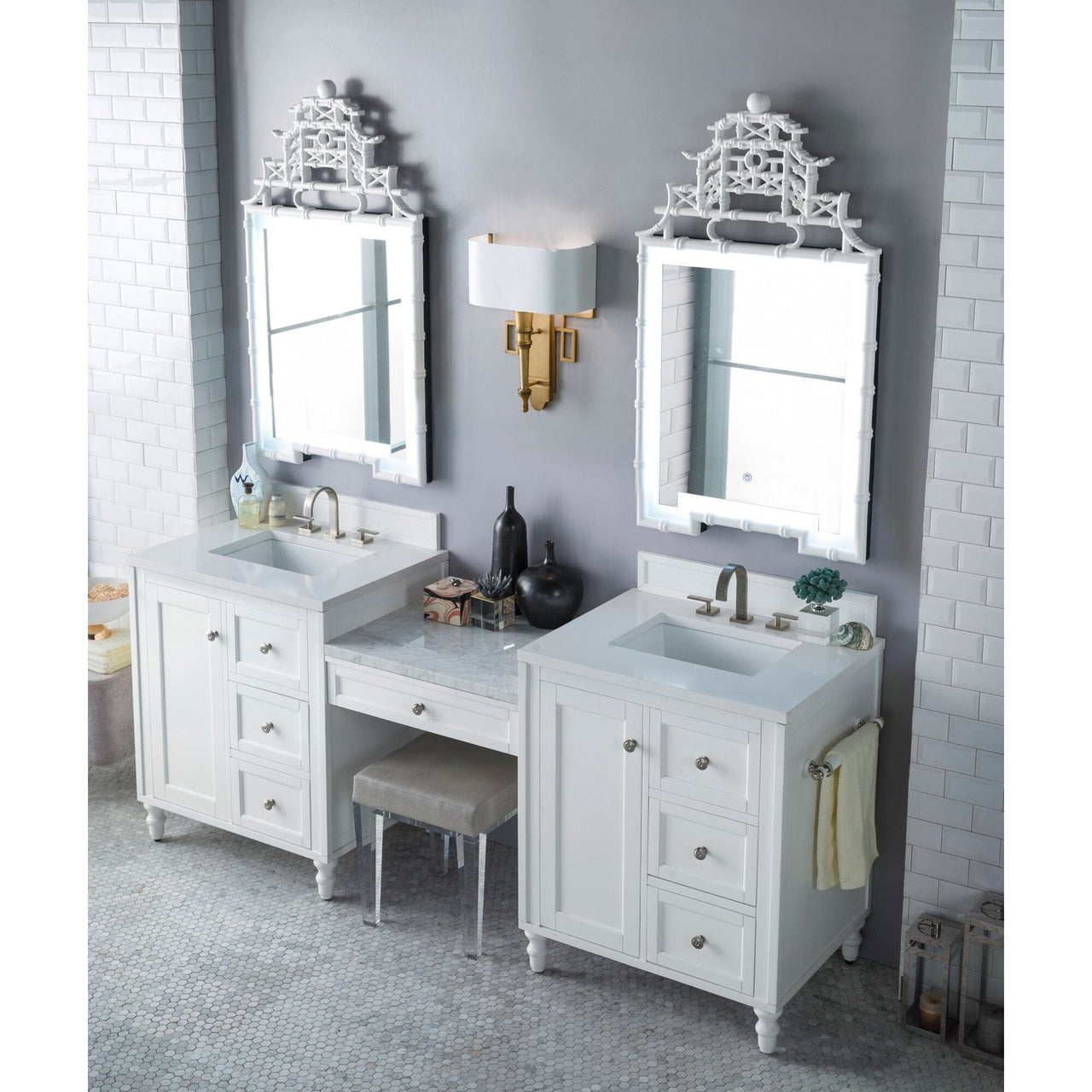 James Martin Copper Cove Encore 86" Double Vanity Set Vanity James Martin 
