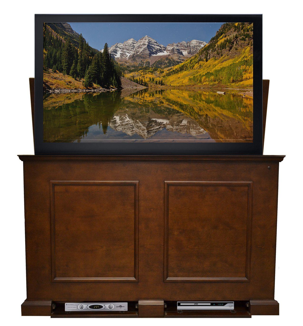 Touchstone Grand Elevate - Espresso Lift Cabinets For Up To 60” Flat Screen Tv’S Tv Lift Cabinets Touchstone 