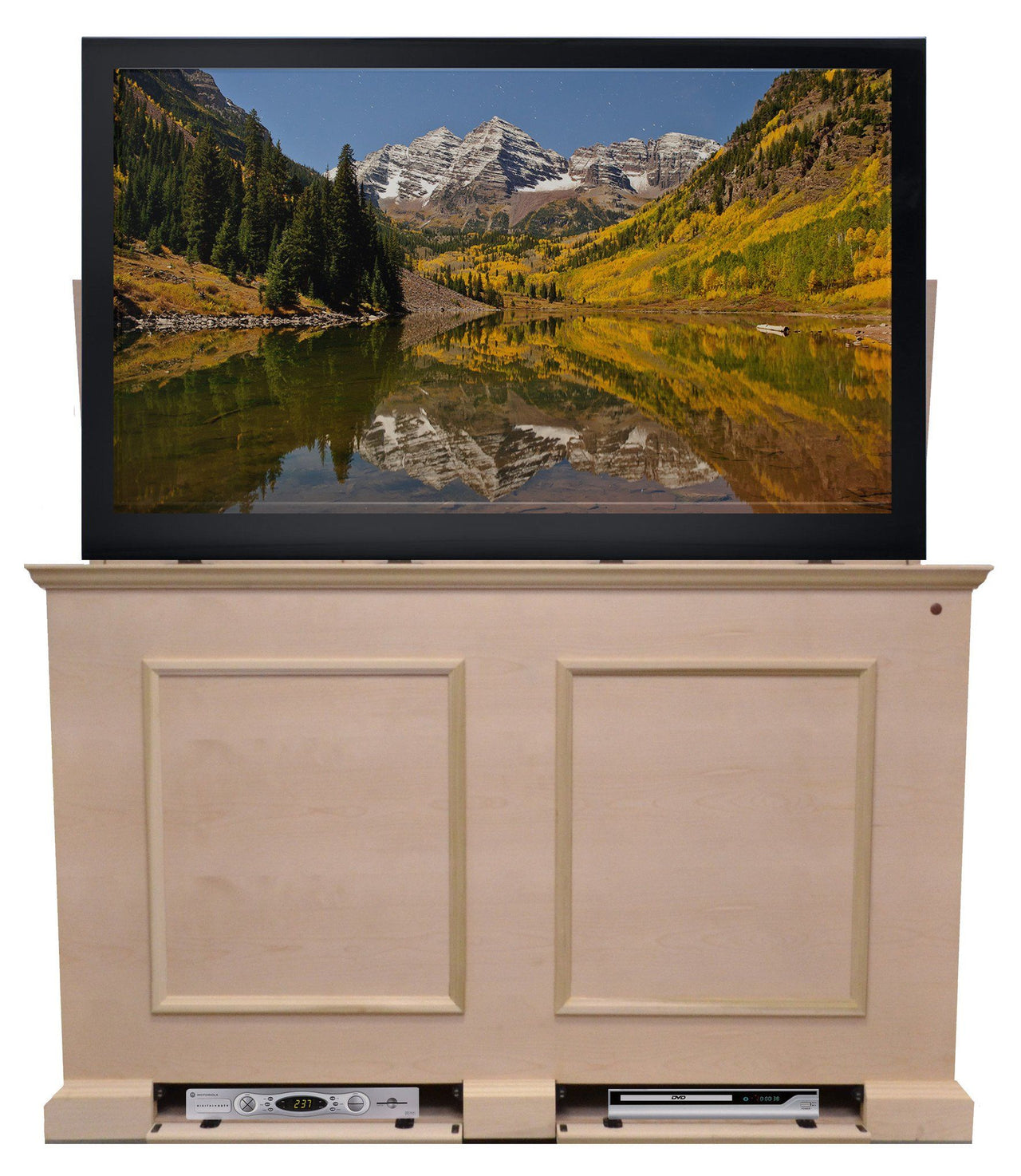 Touchstone Grand Elevate - Unfinished Lift Cabinets For Up To 60” Flat Screen Tv’S Tv Lift Cabinets Touchstone 
