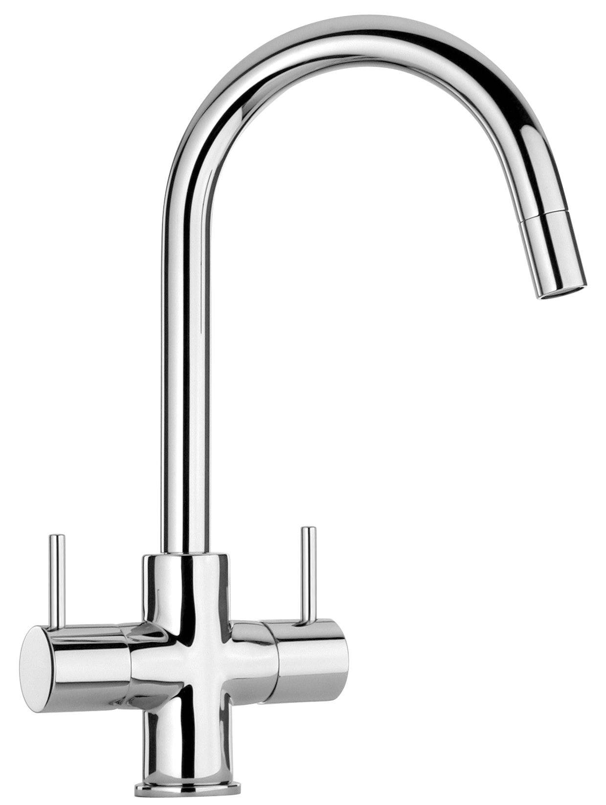 Latoscana Two Handle Pull-Down Kitchen Faucet In Chrome Finish Kitchen faucet Latoscana 