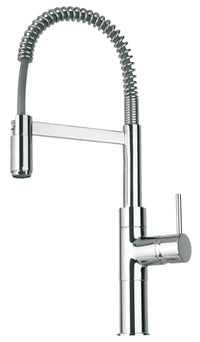 Thumbnail for Latoscana Elba Single Handle Kitchen Faucet With Spring Sprout In Chrome touch on bathroom sink faucets Latoscana 