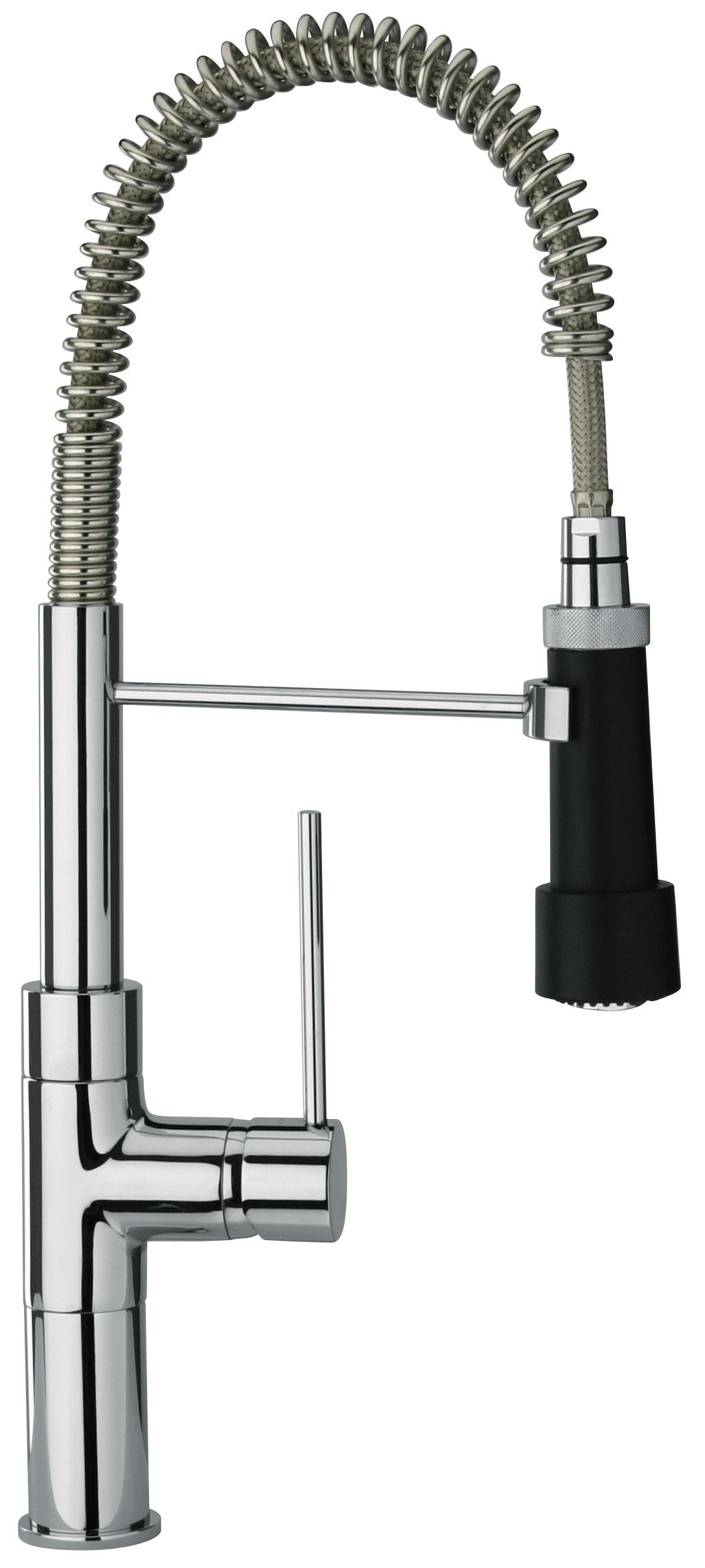 Latoscana Elba Single Handle Kitchen Faucet With Spring Spout In Chrome touch on bathroom sink faucets Latoscana 
