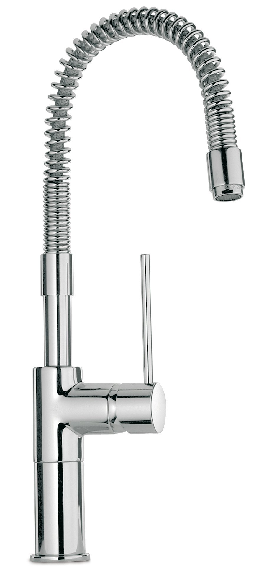 Latoscana Elba single Handle Kitchen Faucet With Spring Spout, Stream Only In Chrome touch on bathroom sink faucets Latoscana 