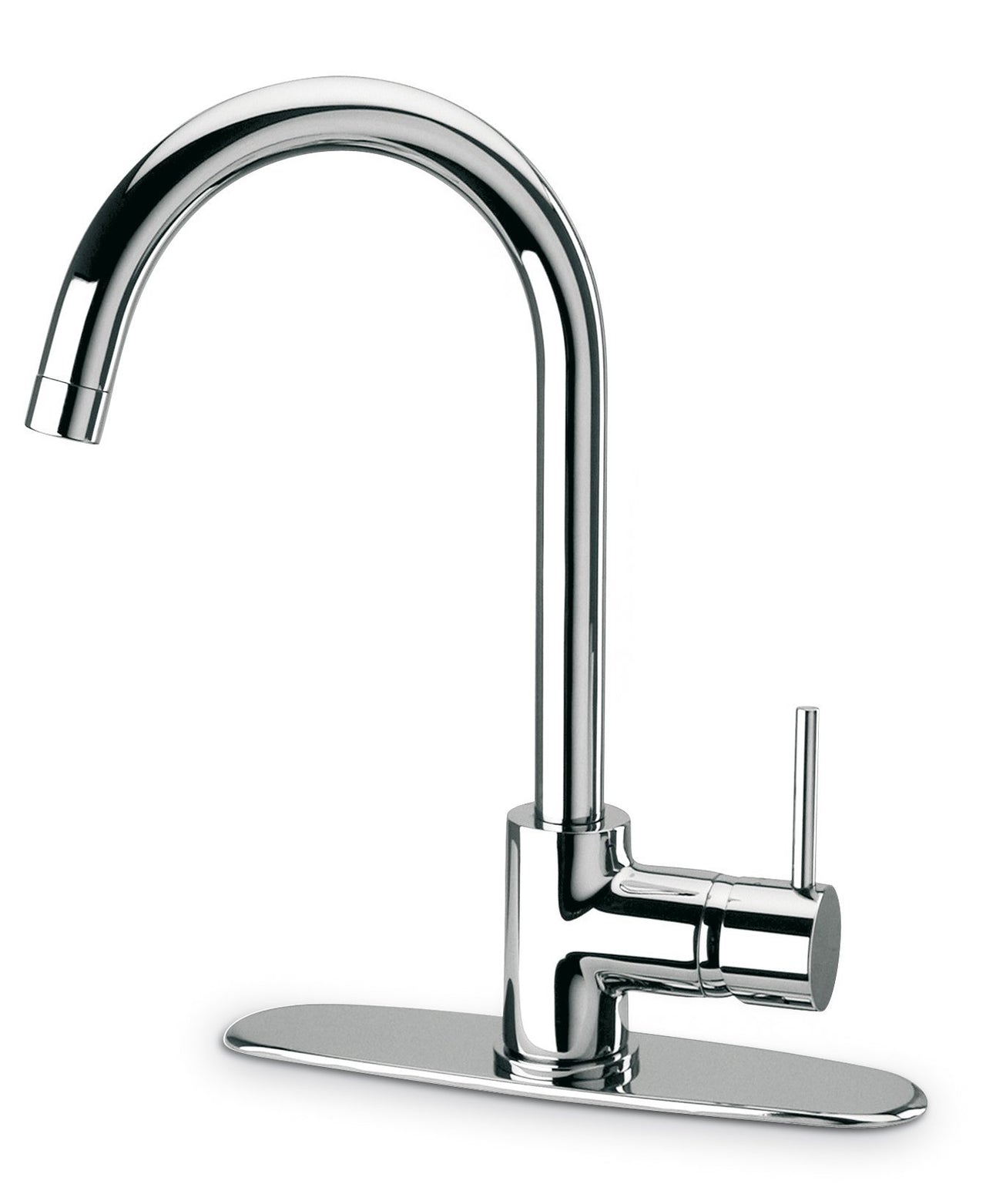 Latoscana Elba Single Handle Pull-Down Kitchen Faucet, Stream Only In Chrome touch on bathroom sink faucets Latoscana 