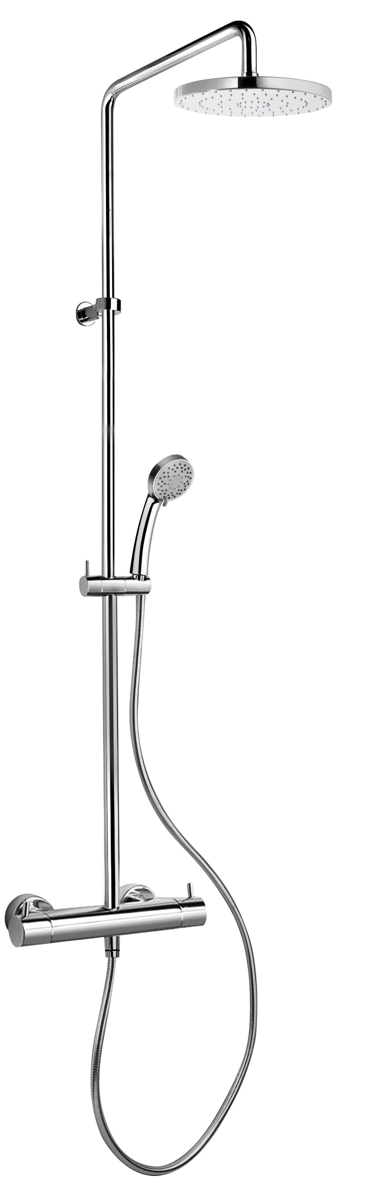 Latoscana Novello 78CR689 Adjustable shower column Chrome bathtub and showerhead faucet systems Latoscana 