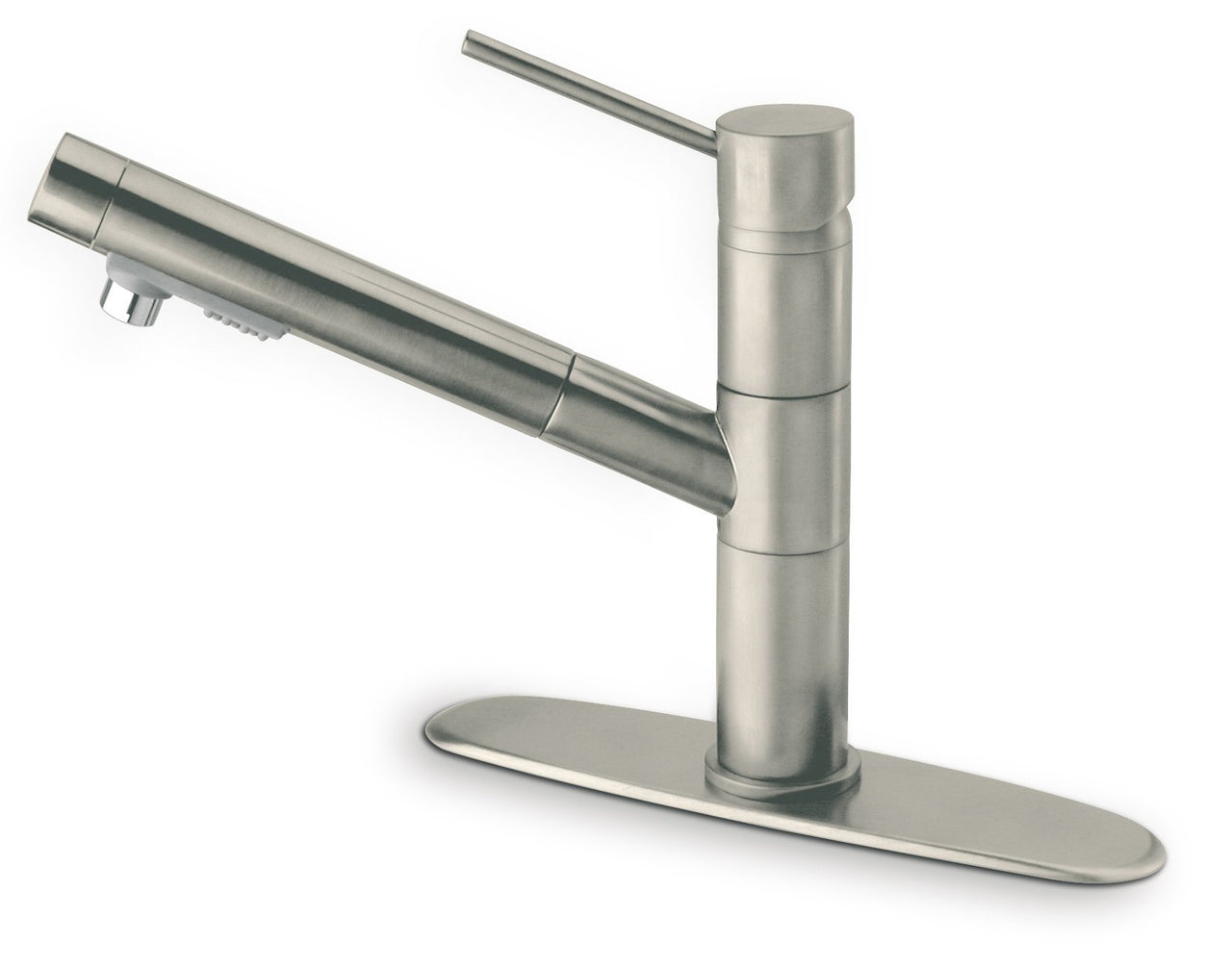 Latoscana Elba Single Handle Pull-Out Spray Kitchen Faucet In Brushed Nickel Kitchen Faucet Latoscana 