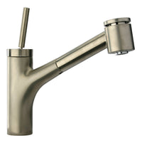 Thumbnail for Latoscana Elba Single Handle Joystick Pull-Out Kitchen Fauces With 2 Function Sprayer (Stream/Spray) In Brushed Nickel Kitchen Faucet Latoscana 