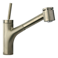 Thumbnail for LatoscanaElba Single Handle Joystick Pull-Out Kitchen Faucet With 2 Function Sprayer In Brushed Nickel Kitchen Faucet Latoscana 