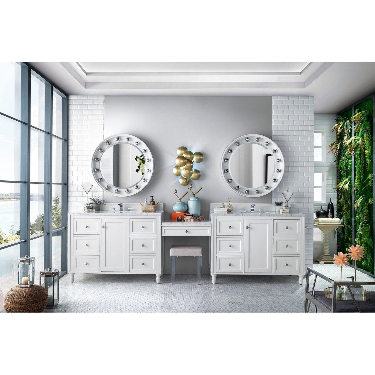 James Martin Copper Cove Encore 122" Double Vanity Set Vanity James Martin 
