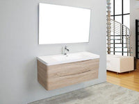 Thumbnail for Eviva Smile 48″ Wall Mount Modern Bathroom Vanity w/ White Integrated Top Bathroom Vanity Eviva 