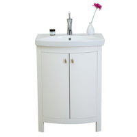 Thumbnail for Eviva Jersey 24″ Transitional Bathroom Vanity with White Porcelain Sink Vanity Eviva White 