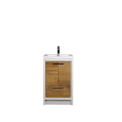 Eviva Grace 24 in. White Bathroom Vanity with White Integrated Acrylic Countertop Vanity Eviva 