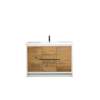 Thumbnail for Eviva Grace 48 in. White Bathroom Vanity with White Integrated Acrylic Countertop Vanity Eviva 