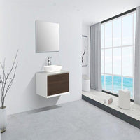 Thumbnail for Eviva Santa Monica 30″ Wall Mount Bathroom Vanity w/ Solid Surface Sink Vanity Eviva 