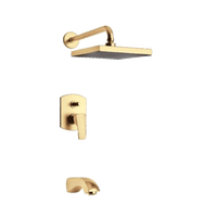 Thumbnail for Latoscana Lady Pressure Balance Valve Tub And Shower Set In Matt Gold bathtub and showerhead faucet systems Latoscana 