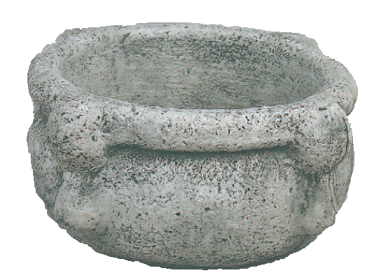 Mortaio Planter Cast Stone Outdoor Garden Planter Planter Tuscan 