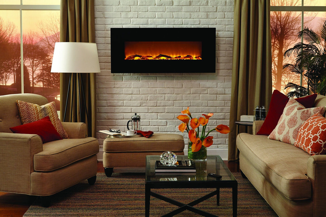 Touchstone Onyx 50” Wide Wall Mounted Electric Fireplace Electric Fireplace Touchstone 