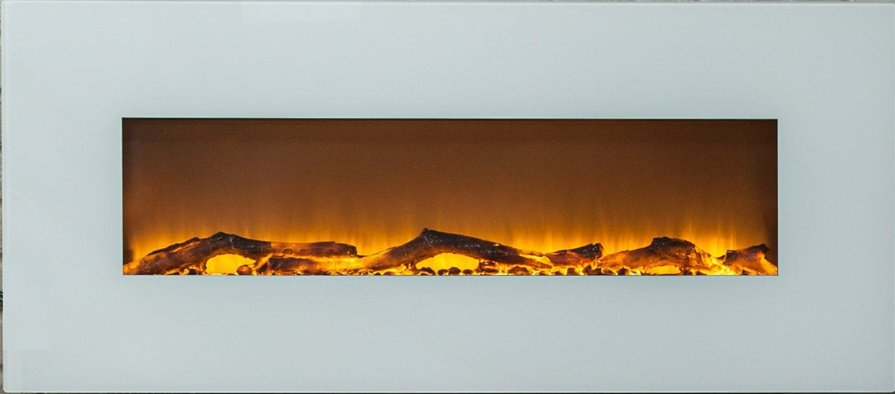 Touchstone Ivory 50” Wide Wall Mounted Electric Fireplace Electric Fireplace Touchstone 