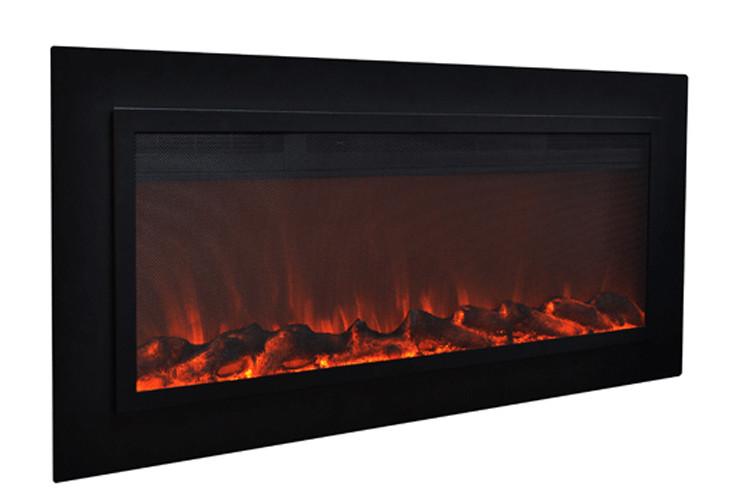 Touchstone Sideline Steel 50” Wide (Wall inset design) Wall Mounted Electric Fireplace Electric Fireplace Touchstone 