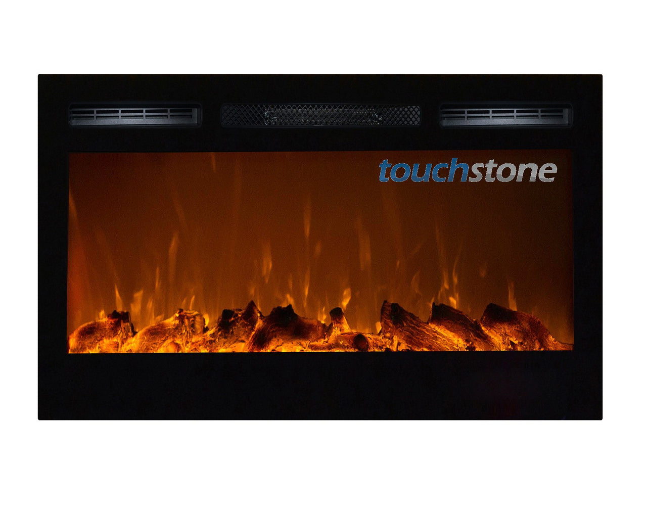 Touchstone Sideline 36” Wide (Wall inset design) Wall Mounted Electric Electric Fireplace Touchstone 