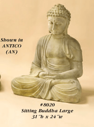 Sitting Buddha Large Cast Stone Outdoor Asian Collection Asian Collection Tuscan 