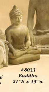 Small Buddha Cast Stone Outdoor Asian Collection Asian Collection Tuscan 