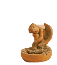 Thumbnail for Angel Bird Bath Cast Stone Outdoor Asian Collection Accessories Tuscan 