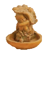 Thumbnail for Angel Bird Bath Cast Stone Outdoor Asian Collection Accessories Tuscan 