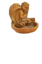 Girl Angel Bird Bath Cast Stone Outdoor Asian Collection Accessories Tuscan 