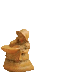 Hat Girl Bird Bath Cast Stone Outdoor Asian Collection Accessories Tuscan 