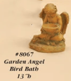 Garden Angel Bird Bath Cast Stone Outdoor Asian Collection Accessories Tuscan 