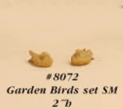 Small Garden Bird Cast Stone Outdoor Asian Collection Accessories Tuscan 