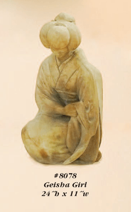 Geisha Girl Geisha Cast Stone Outdoor Asian Collection Asian Collection Tuscan 