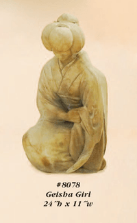 Thumbnail for Geisha Girl Geisha Cast Stone Outdoor Asian Collection Asian Collection Tuscan 