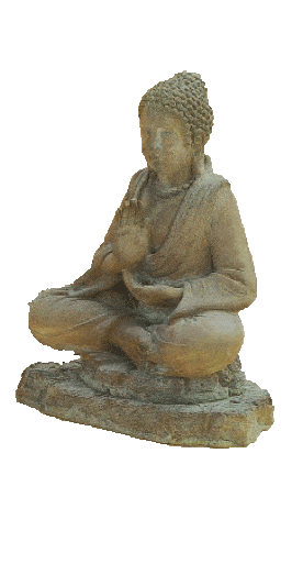 Buddha on Rock Cast Stone Outdoor Asian Collection Asian Collection Tuscan 